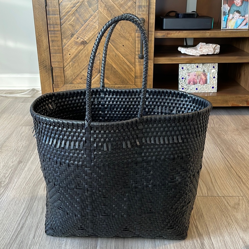 Large basket weave bag